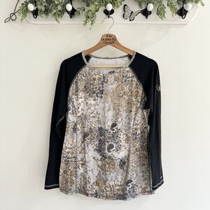 Kerrits Riding Paisley Print Base Layer Shirt XL